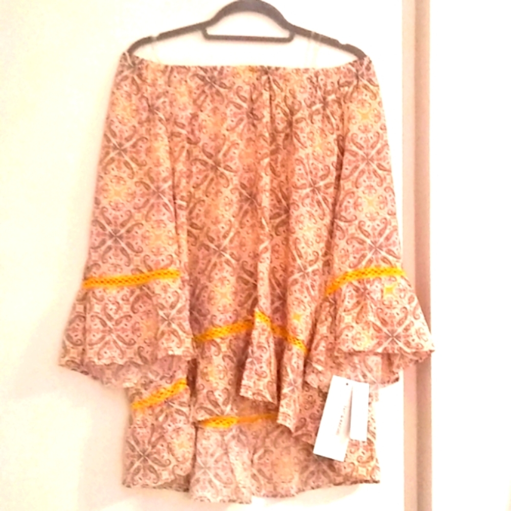NEW! ZAC & RASHEL TUNIC TOP, 2X - Picture 2 of 6